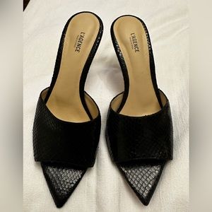 L’agence croc leather mules